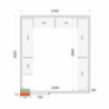 Shelving Kit for Cold Room 2700x3000 TEFCOLD - Optimized storage and great durability.