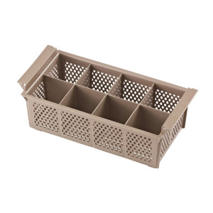 Professioneller Geschirrspüler mit Flüssigkeits- und Reinigungsmitteldosierer - 50x50 cm Dynasteel