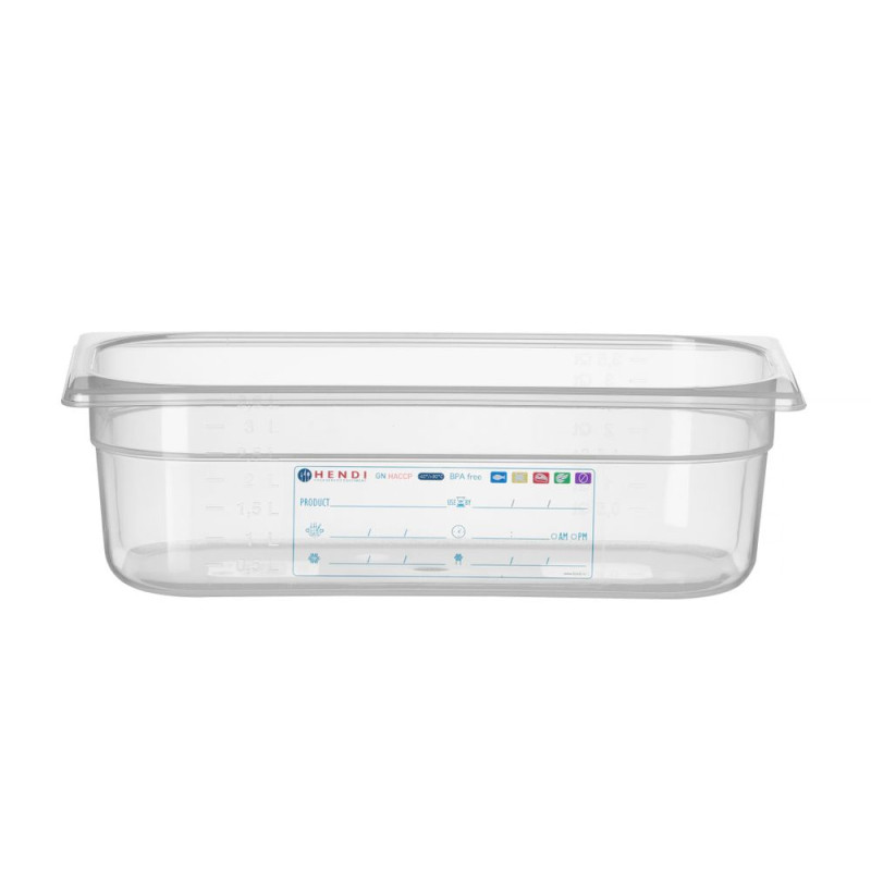 Bak Gastronorm 1/3 - Merk HENDI - Fourniresto