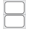 Dichtungsmatrix für manuelle Versiegelungsmaschine - 2 Fächer 178 x 113 mm - Hendi