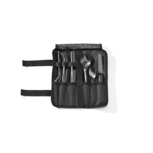 Set van 6 Dressuur Chef Zwart HENDI | Ergonomisch gereedschap van roestvrij staal en zwarte coating | Ideaal voor het serveren v