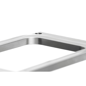 Inbouwframe met 2 compartimenten voor een semi-automatische bakjessealer.