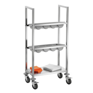 Chariot à Couverts en Inox - Bartscher