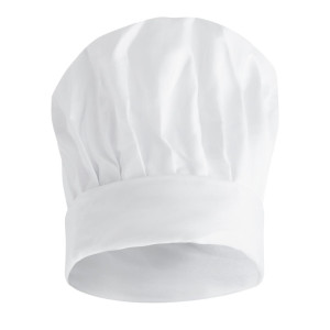 Toque van Chef Tallboy - Maat M 58 cm - Witte Chefskleding - Fourniresto