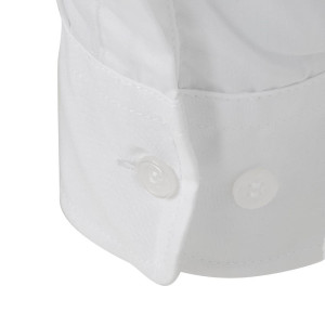 Unisex weißes Langarmhemd Uniform Works - Größe S - Chef Works - Fourniresto