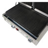 Grill met dubbele geribbelde contactplaat - 230V