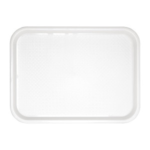 White Plastic Fast Food Tray 345 x 265mm - Olympia KRISTALLON - Fourniresto