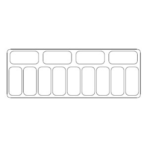 IJs Vitrine - Statisch - 13 x 5 L - CombiSteel
