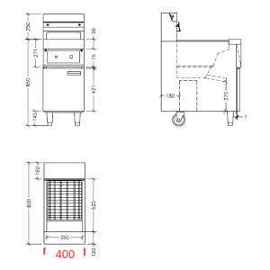 Frituurpan op Elektrische Kist - 2 x 12,5 L - CombiSteel
