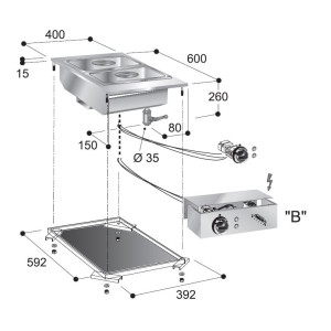 Einbau-Bain-Marie-Element - Optimale Energieeffizienz