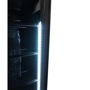 Zwarte Koelkast voor Dranken met Glazen Deur - 382 L