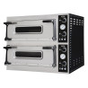 Double Chamber Pizza Oven - 2 x 6 Pizzas - 400V - CombiSteel, Professional Kitchen
