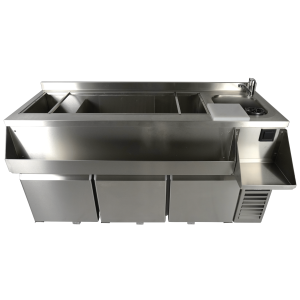 Refrigerated Table 3 Doors with Cocktail Bar - Combisteel