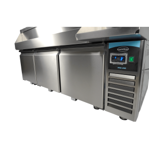 Refrigerated Table 3 Doors with Cocktail Bar - Combisteel