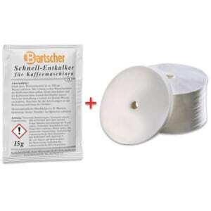 Ontkalkingsmiddel en filters voor Percolateur Regina 90 en Pro 100T