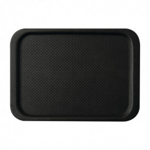 Antislip Zwarte Serveerplank Blackline 490 x 340mm - Roltex - Fourniresto