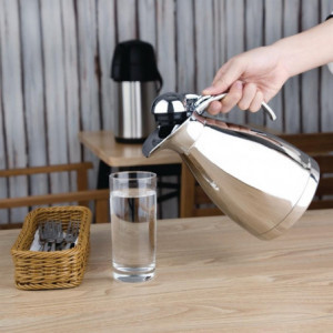 Pichet Isotherme en Inox Couvercle À Charnière 1,5L - Olympia