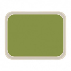 Standard-Serviertablett aus Polyester 470x360mm Grün - Roltex - Fourniresto