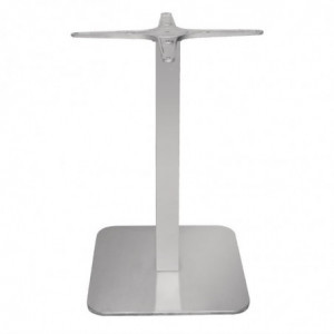 Vierkante tafelpoot van roestvrij staal - L 400mm - Bolero