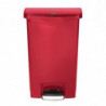 Prullenbak met pedaal aan de voorkant Slim Jim Rood - 50L - Rubbermaid