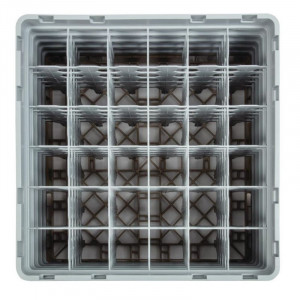 Glasregal 36 Fächer Camrack Beige - B 500 x T 500mm - Cambro