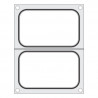 Afdichtingsmat voor handsealer - 2 compartimenten 178 x 113 mm - Hendi