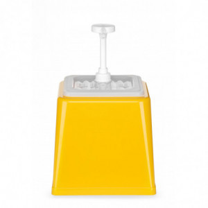 Sausdispenser met pomp - Geel - 2,5 L - Hendi