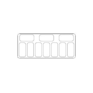 Vitrine aus Glas - Statisch - 10 x 5 L - CombiSteel