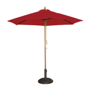 Parasol rond 3m rood - Bolero - Fourniresto
